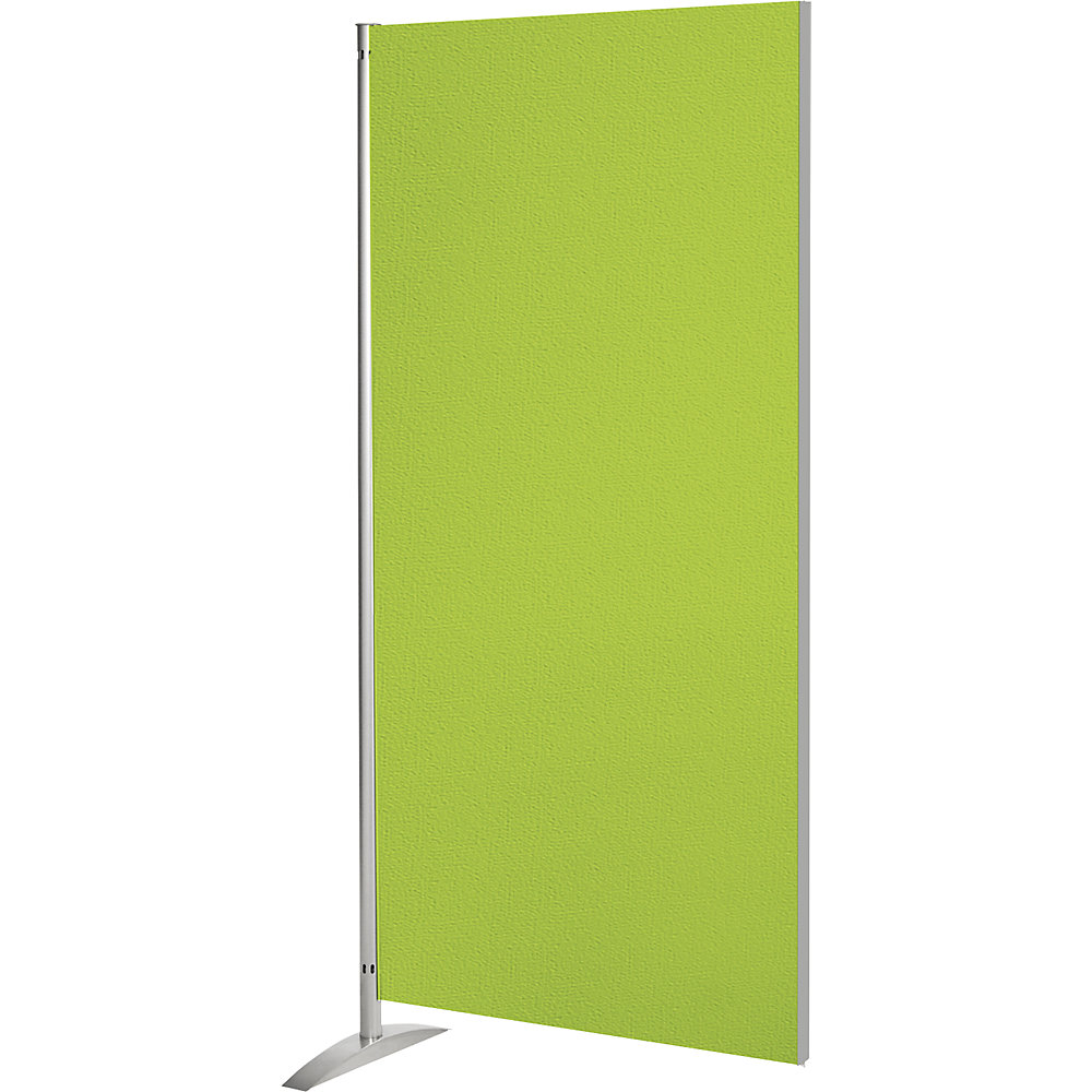 Scheidingswandsysteem, h x b x d = 1750 x 800 x 450 mm, houten element, groen