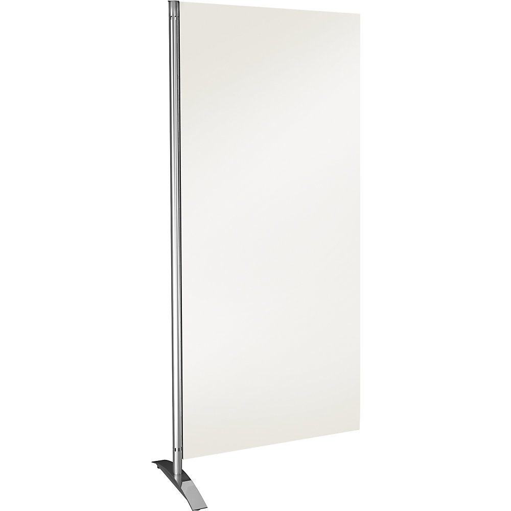 Scheidingswandsysteem, h x b x d = 1750 x 800 x 450 mm, houten element, wit