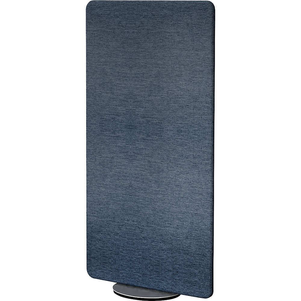Scheidingswand, draaibaar, h x b x d = 1700 x 800 x 400 mm, blauw