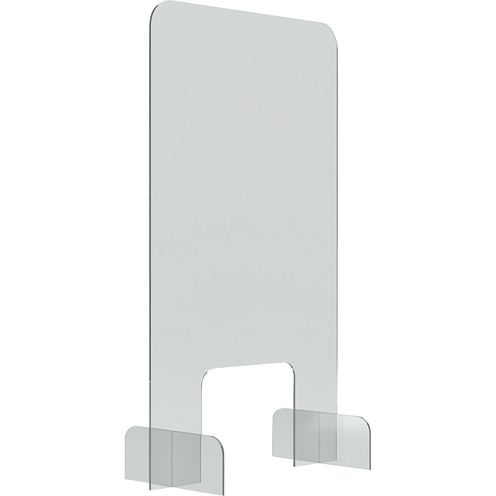 Magnetoplan Balie- en tafelstandaard, acrylglas, transparant, 5 mm dik, h x b x d = 845 x 495 x 240 mm, vanaf 5 stuks