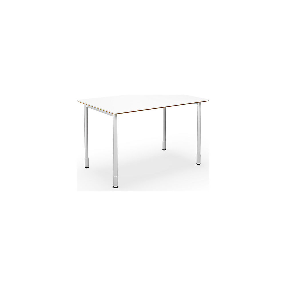 Multifunctionele tafel DUO-C Trend, recht blad, diepte 800 mm, breedte 1200 mm, wit / wit