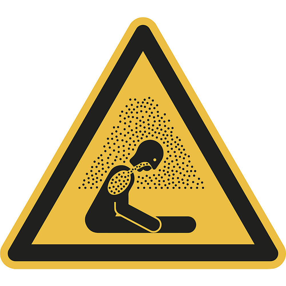 Waarschuwingsbord, waarschuwing voor verstikkingsgevaar, VE = 10 stuks, kunststof, hoeklengte 200 mm