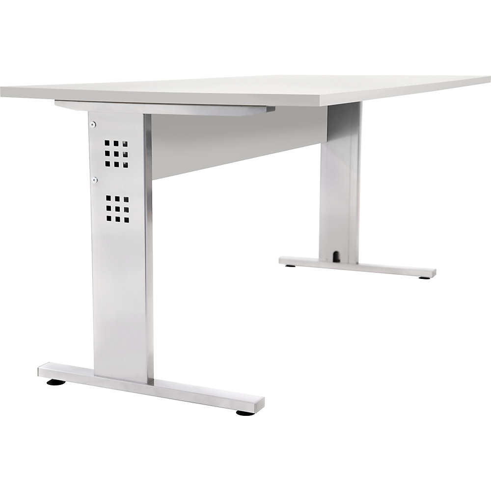 Bureautafel, h x b x d = 720 x 1600 x 800 mm, lichtgrijs