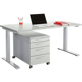 Schäfer Shop Genius Kantoormeubelset 2-dlg MODENA FLEX, in hoogte verstelbaar, breedte 1600 mm