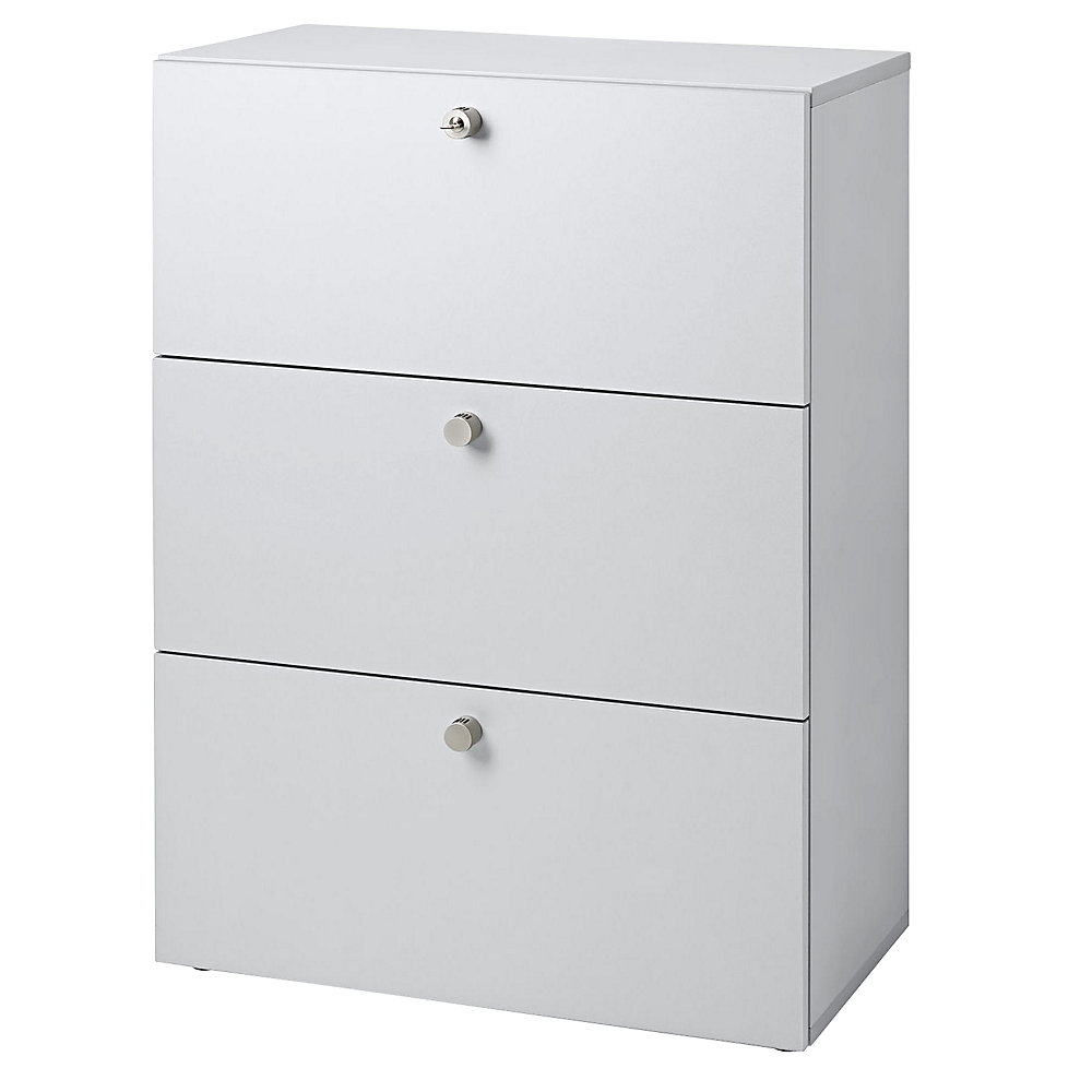 Eurokraft pro Hangmappenkast, h x b x d = 1100 x 800 x 420 mm, lichtgrijs / lichtgrijs
