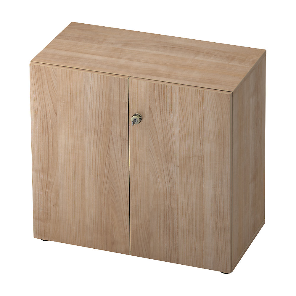 Eurokraft pro Dossierkast, vleugeldeuren, 1 legbord, notenhoutdecor / notenhoutdecor