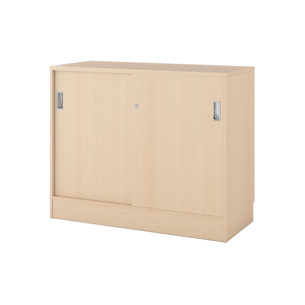 Kast Chicago met schuifdeuren, h x b x d = 948 x 1215 x 400 mm, berkenhout