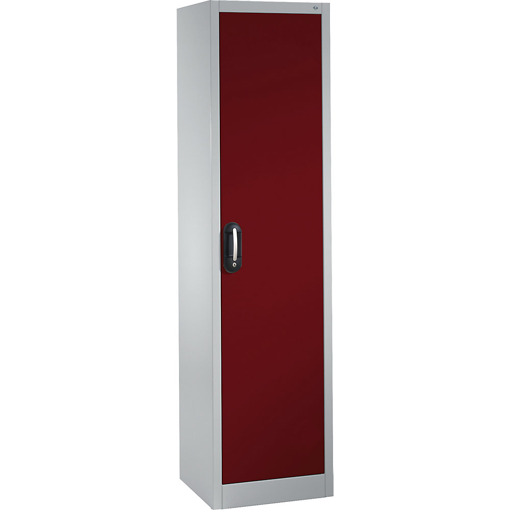 C+P ACURADO universele kast, b x d = 500 x 400 mm, lichtgrijs/robijnrood