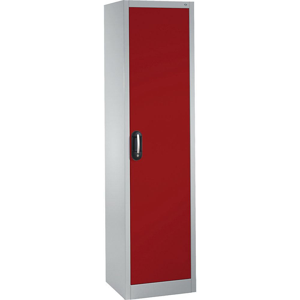 C+P ACURADO universele kast, b x d = 500 x 400 mm, lichtgrijs/vuurrood