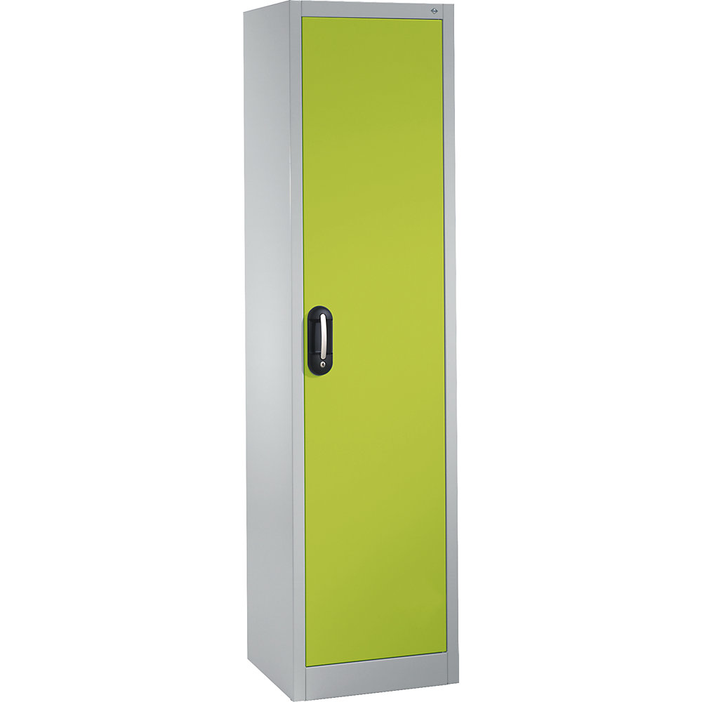 C+P ACURADO universele kast, b x d = 500 x 400 mm, lichtgrijs/felgroen