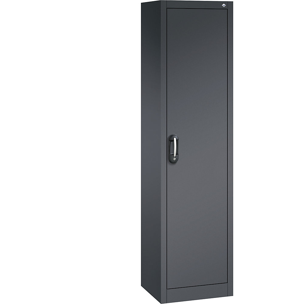 C+P ACURADO universele kast, b x d = 500 x 400 mm, zwartgrijs/zwartgrijs
