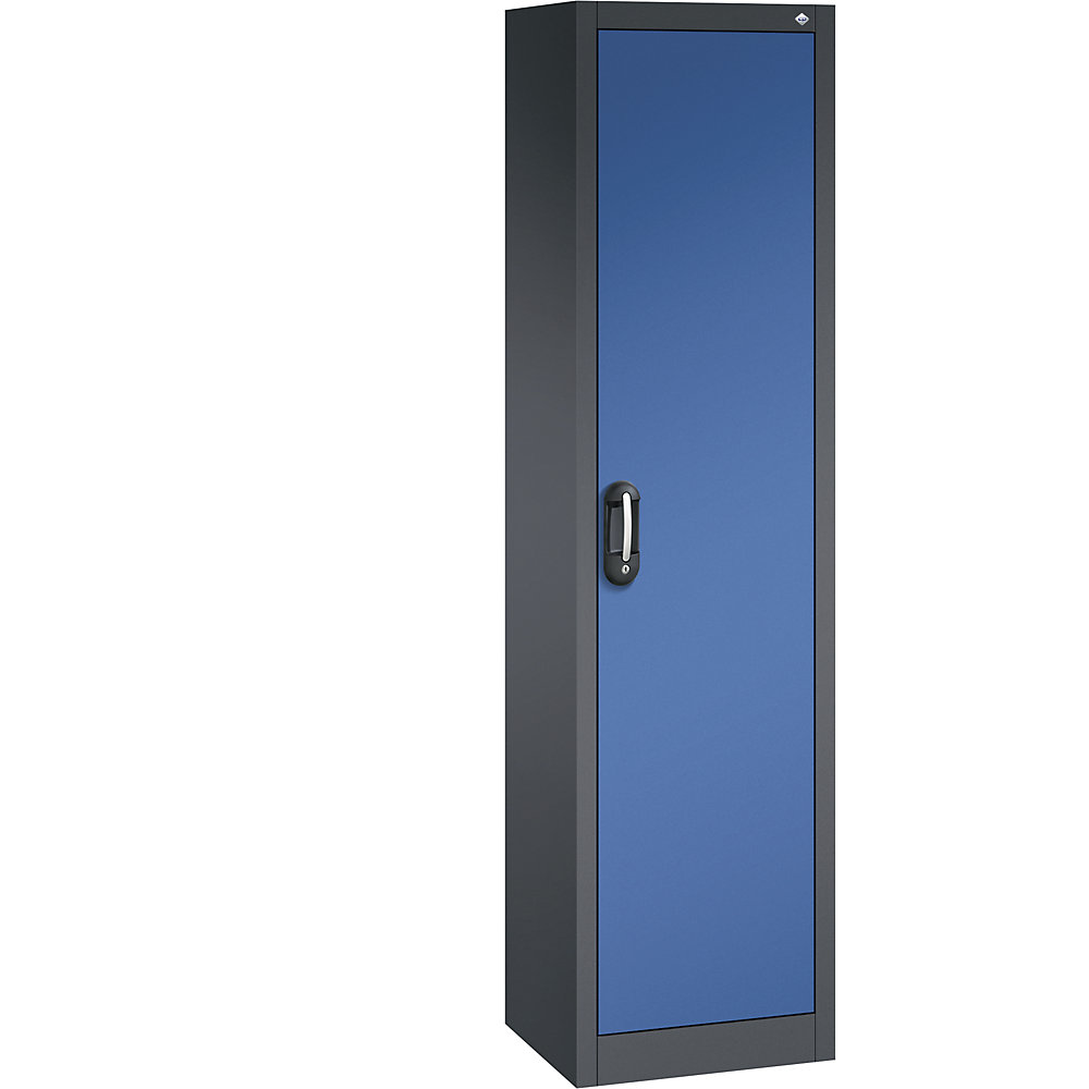 C+P ACURADO universele kast, b x d = 500 x 400 mm, zwartgrijs/gentiaanblauw