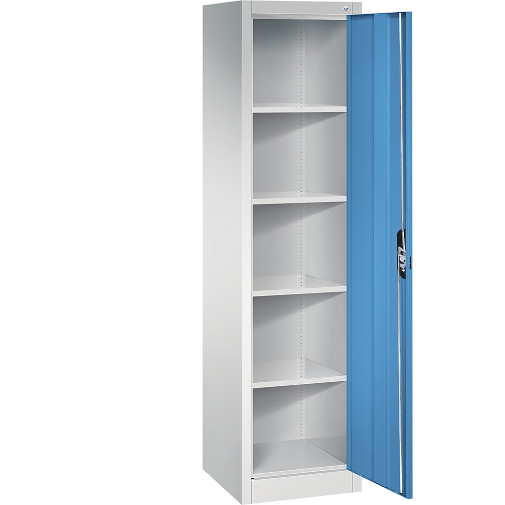 C+P ACURADO universele kast, b x d = 500 x 500 mm, lichtgrijs/lichtblauw