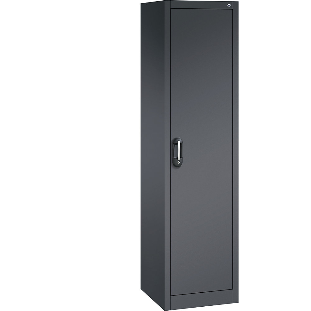 C+P ACURADO universele kast, b x d = 500 x 500 mm, zwartgrijs/zwartgrijs