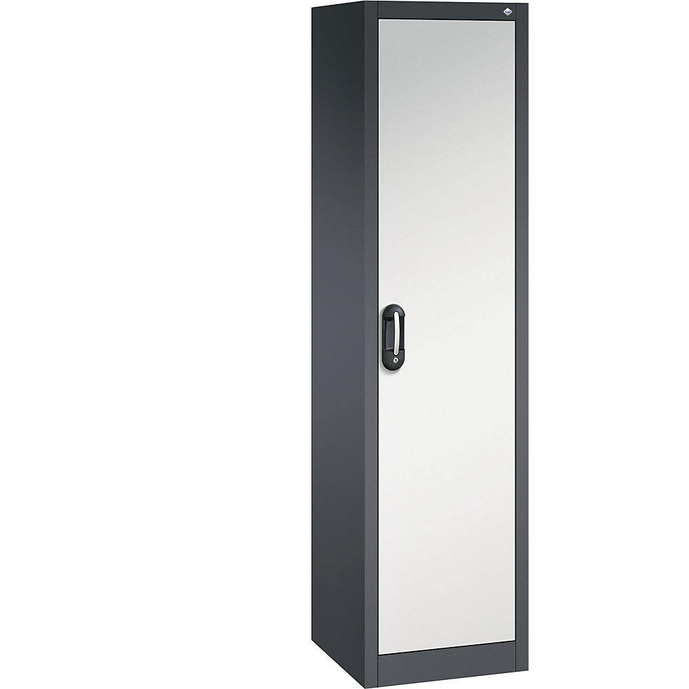 C+P ACURADO universele kast, b x d = 500 x 500 mm, zwartgrijs/lichtgrijs