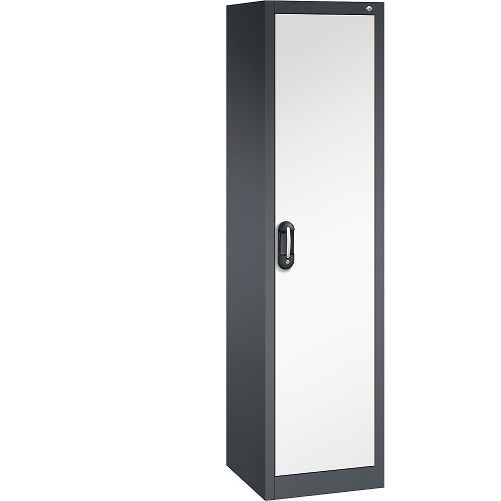 C+P ACURADO universele kast, b x d = 500 x 500 mm, zwartgrijs/zuiver wit