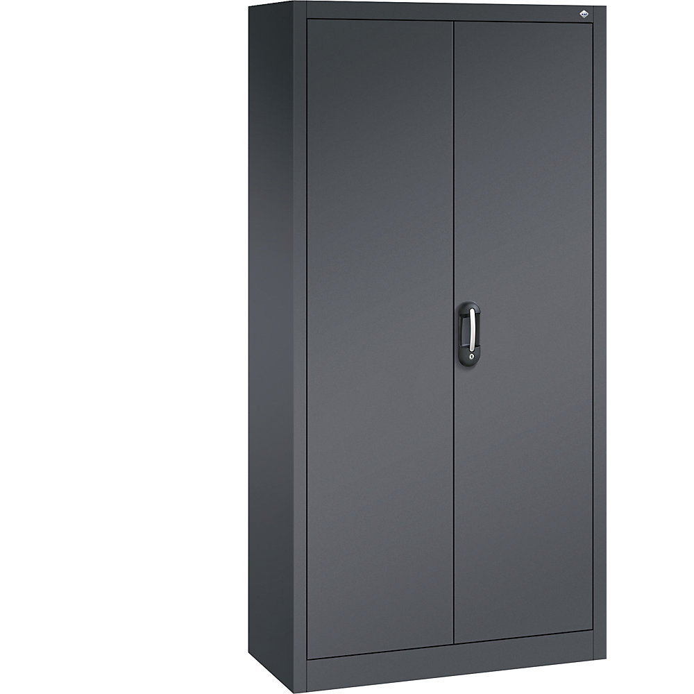 C+P ACURADO universele kast, b x d = 930 x 400 mm, zwartgrijs / zwartgrijs, vanaf 2 stuks