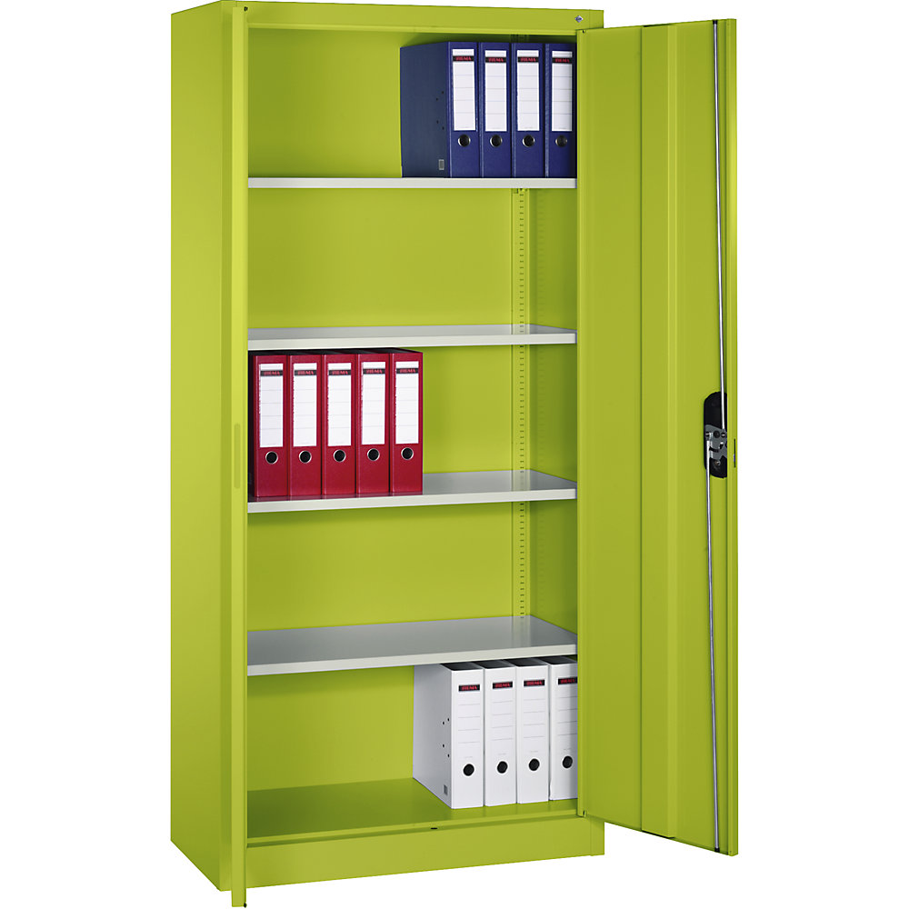 C+P ACURADO universele kast, b x d = 930 x 400 mm, felgroen / felgroen, vanaf 2 stuks
