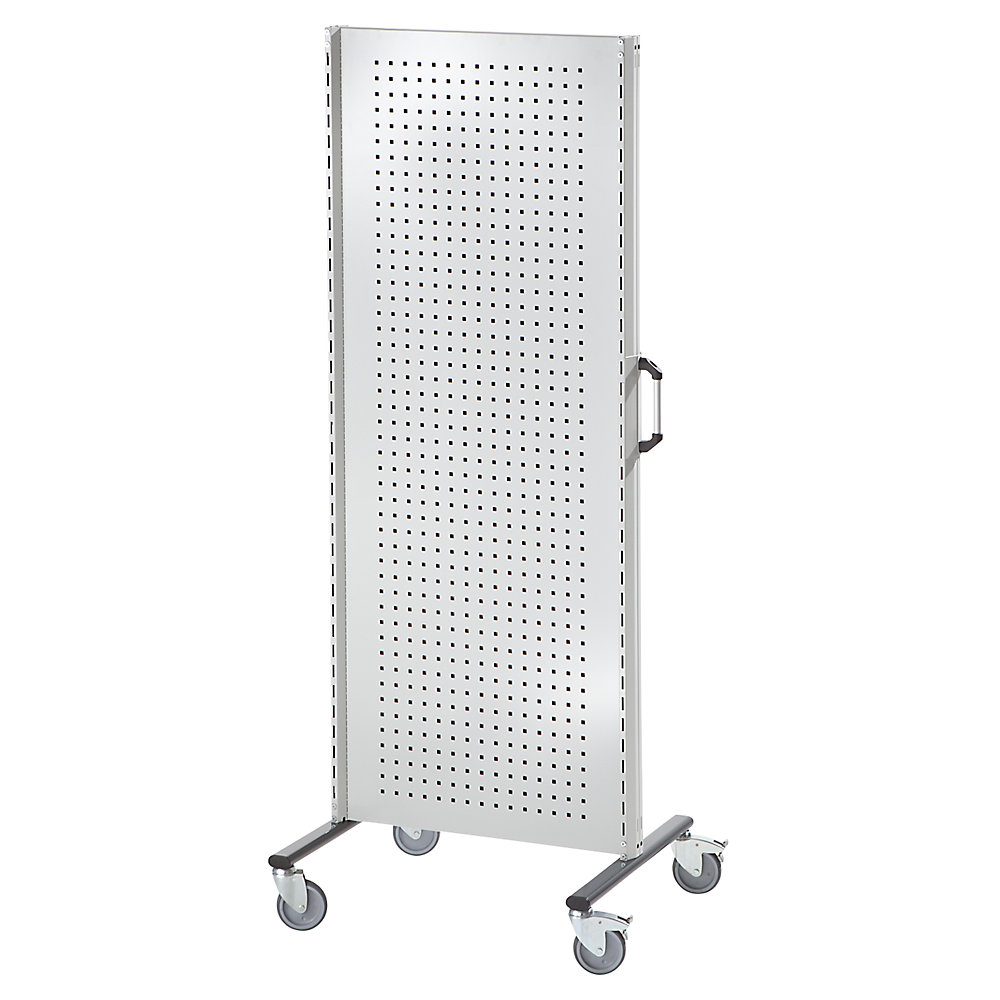 ANKE Industrieel scheidingswandsysteem, basiselement verrijdbaar, breedte 800 mm, lichtgrijs