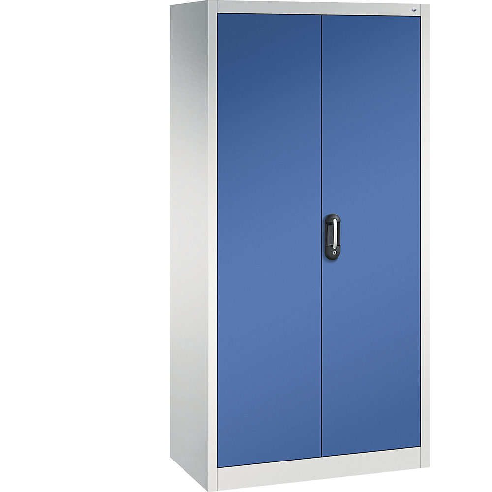 C+P ACURADO universele kast, b x d = 930 x 500 mm, lichtgrijs/gentiaanblauw