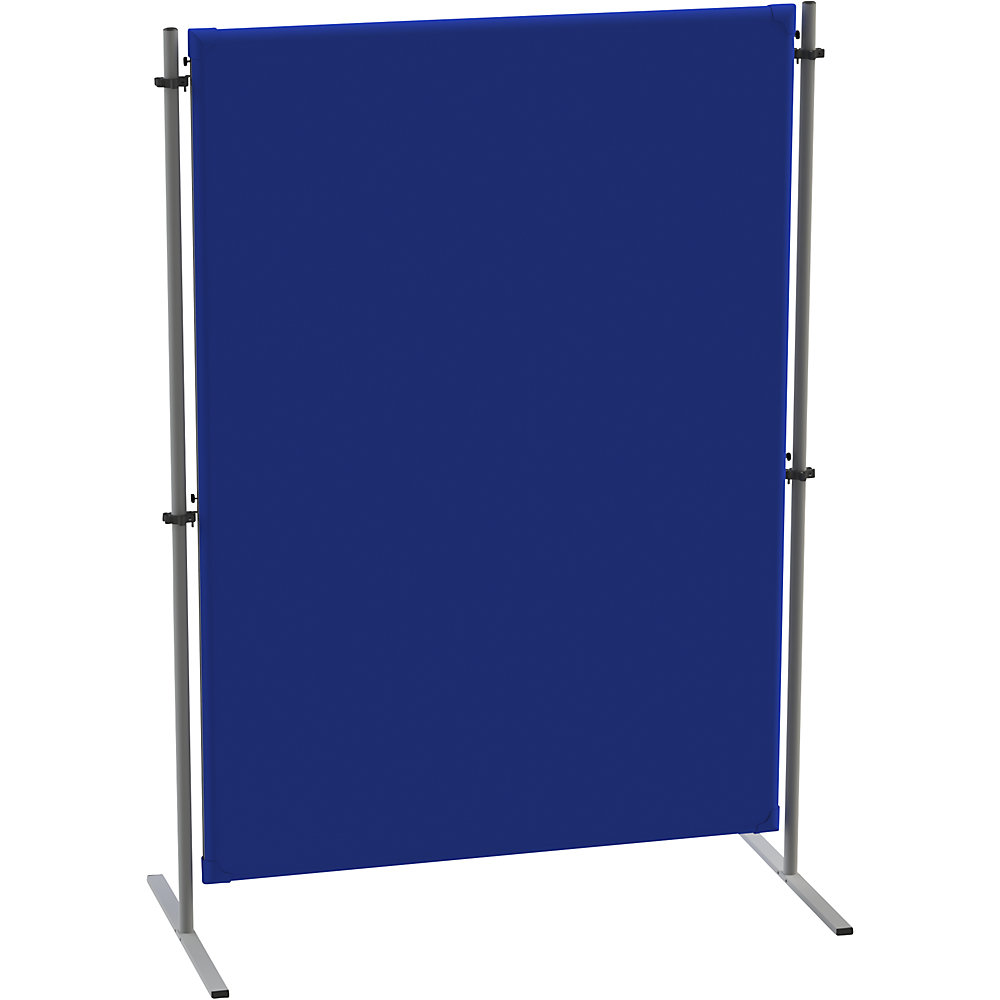 Eurokraft pro Akoestische scheidingswand, textiel, basiselement, b x d = 1200 x 650 mm, blauw