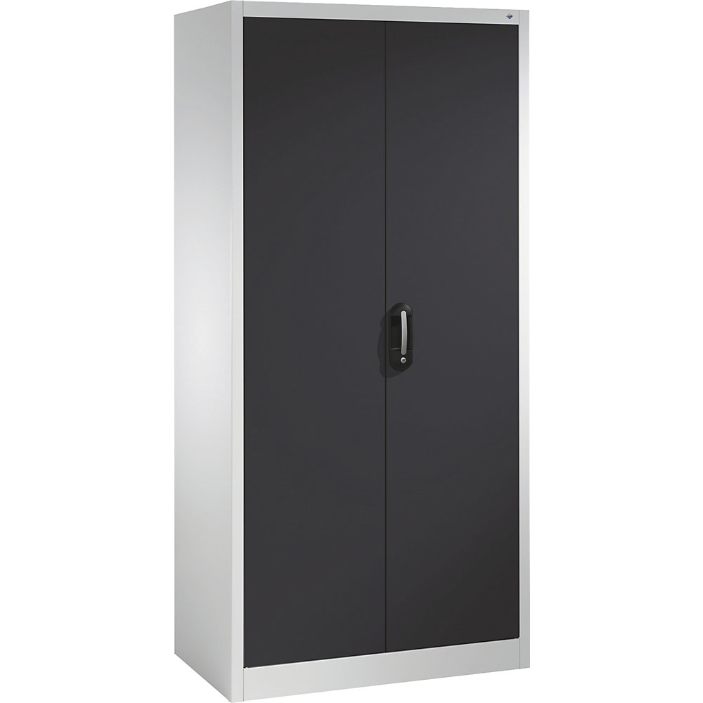 C+P ACURADO universele kast, b x d = 930 x 500 mm, lichtgrijs/zwartgrijs