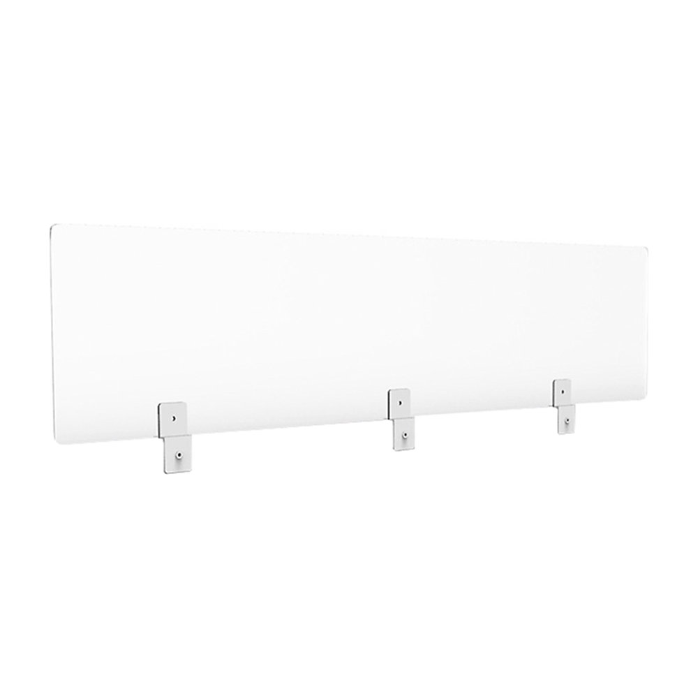 Hygiënische beschermingswand voor bureaus, h x b x d = 300 x 1600 x 5 mm, transparant