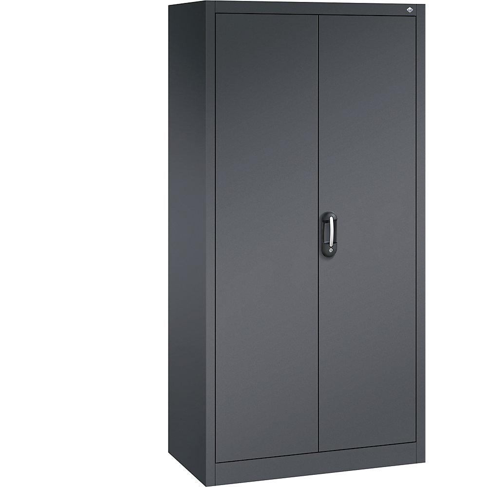 C+P ACURADO universele kast, b x d = 930 x 500 mm, zwartgrijs/zwartgrijs