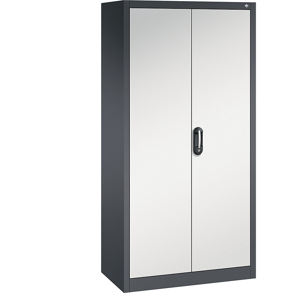 C+P ACURADO universele kast, b x d = 930 x 500 mm, zwartgrijs/lichtgrijs