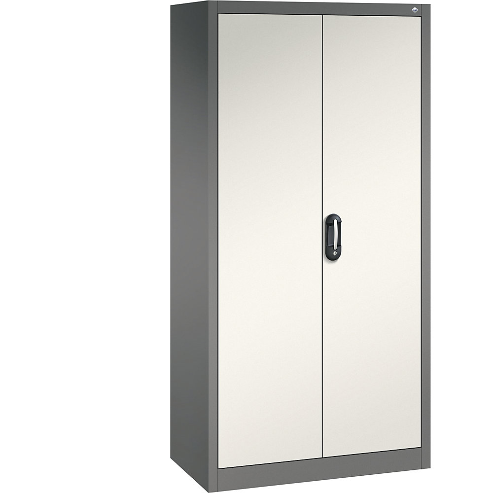 C+P ACURADO universele kast, b x d = 930 x 500 mm, vulkaangrijs/parelwit