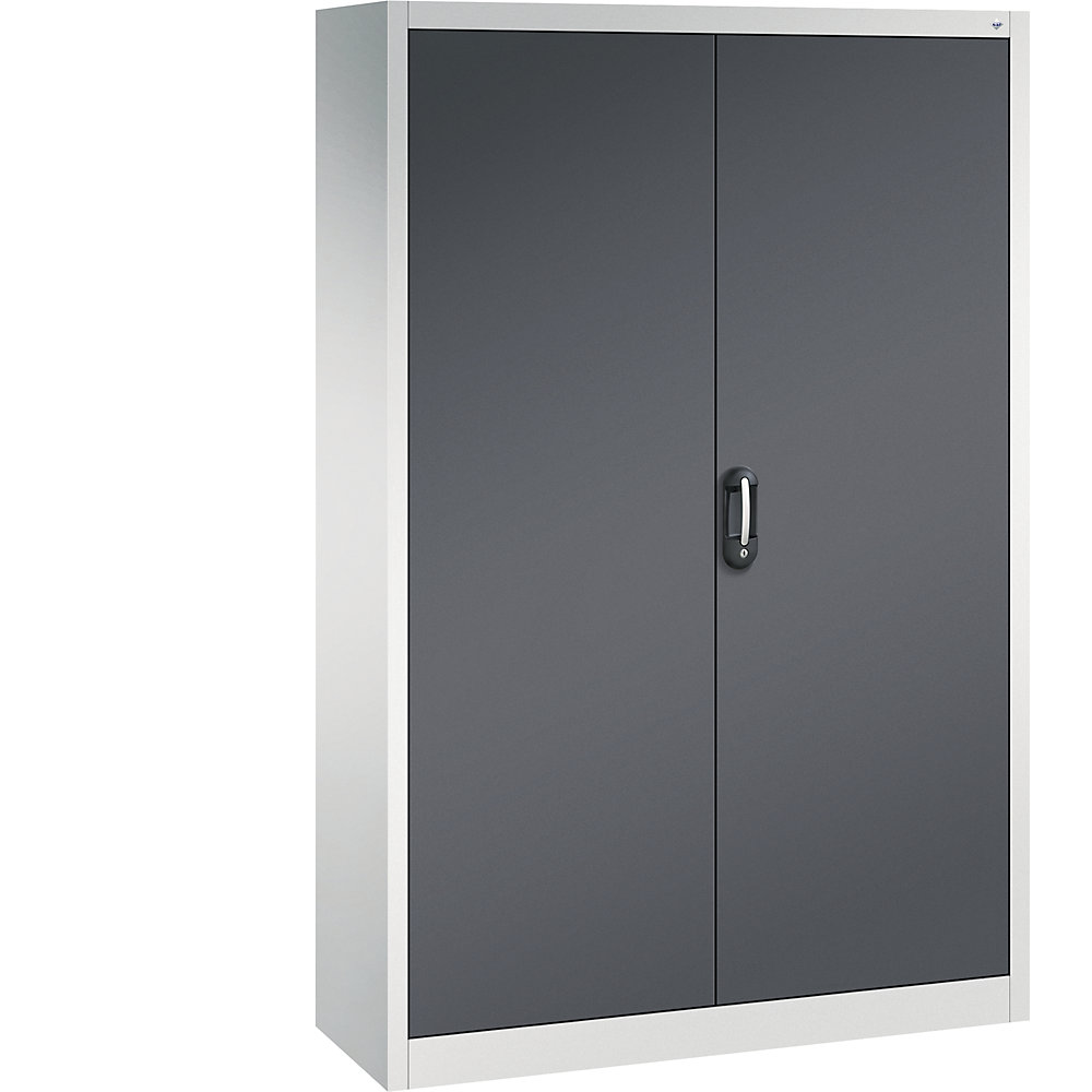 C+P ACURADO universele kast, b x d = 1200 x 400 mm, lichtgrijs/zwartgrijs