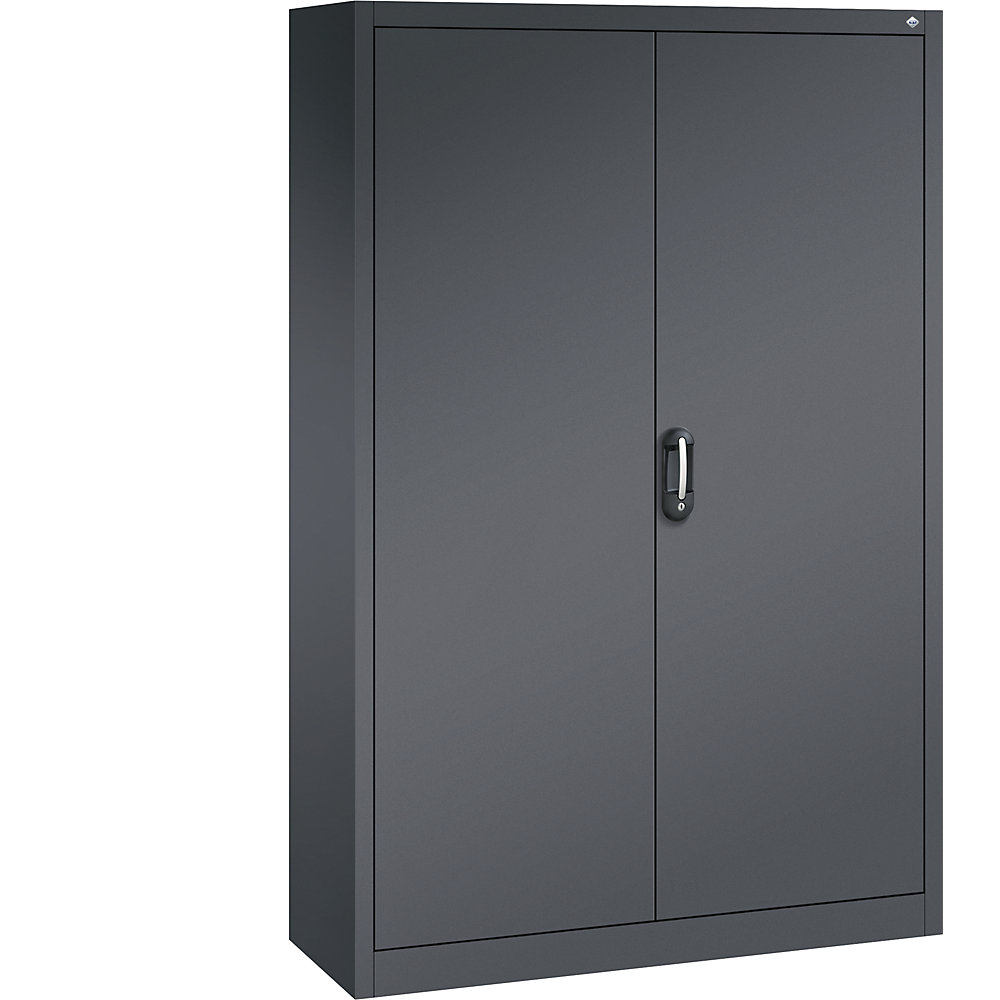 C+P ACURADO universele kast, b x d = 1200 x 400 mm, zwartgrijs/zwartgrijs