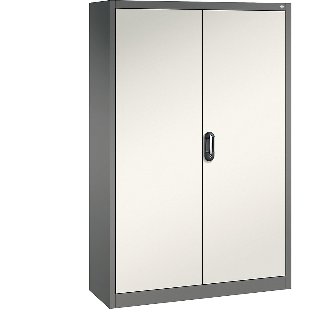 C+P ACURADO universele kast, b x d = 1200 x 400 mm, vulkaangrijs/parelwit