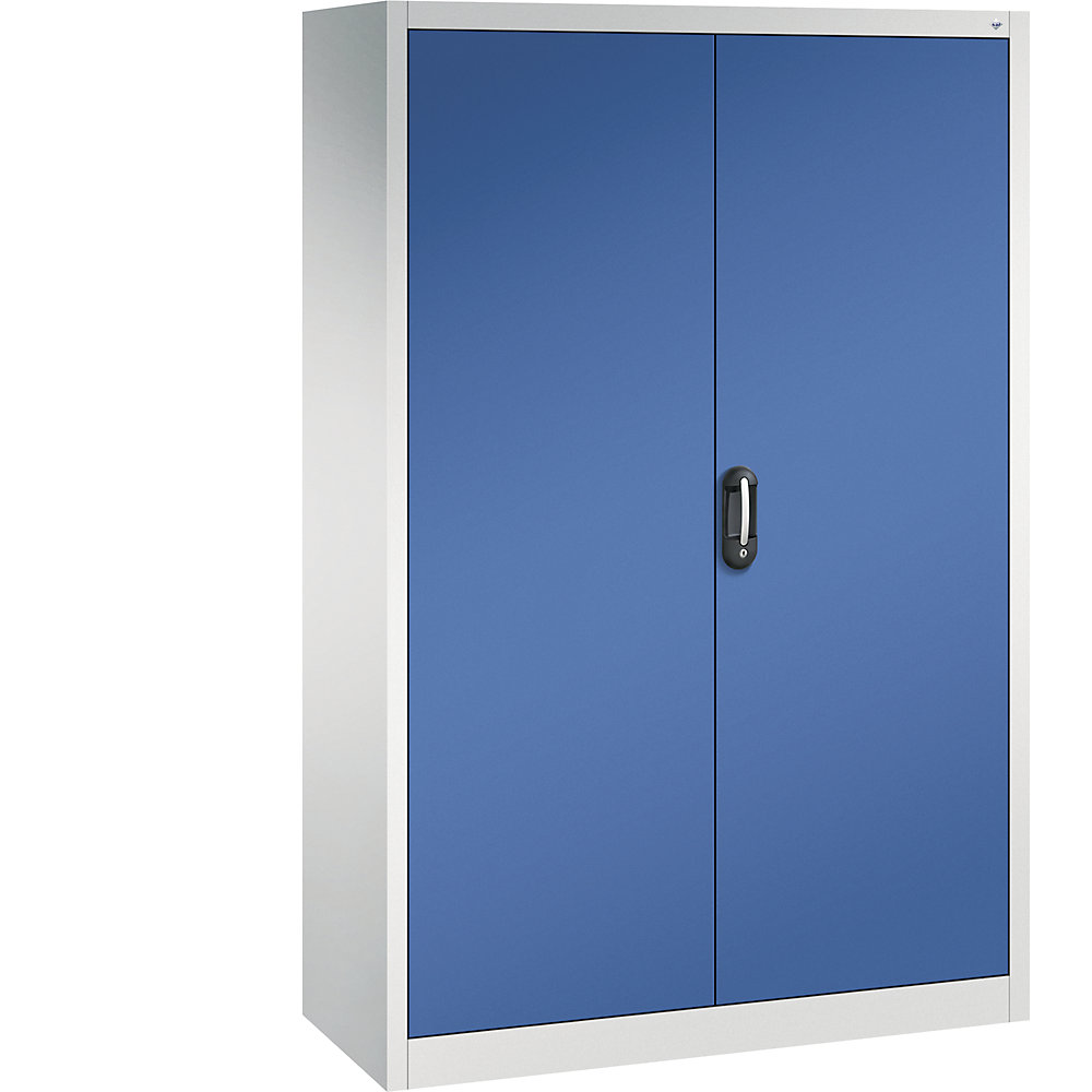 C+P ACURADO universele kast, b x d = 1200 x 500 mm, lichtgrijs/gentiaanblauw