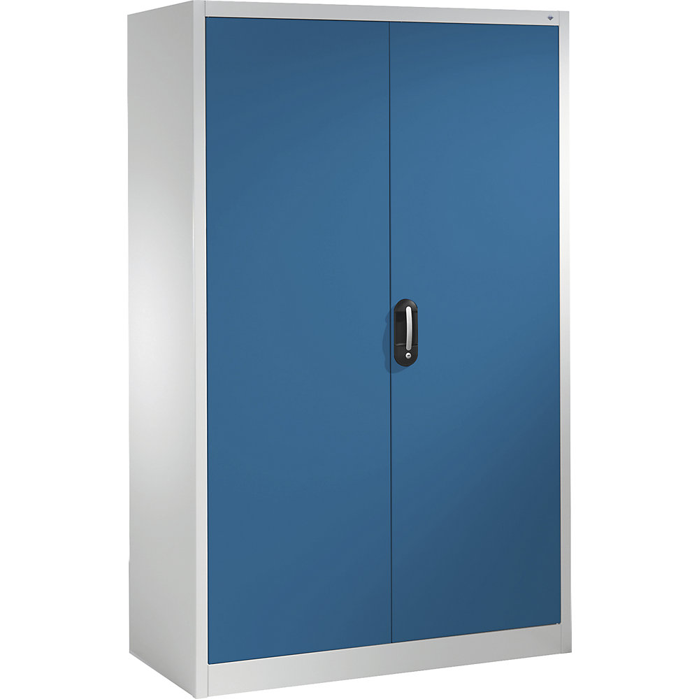 C+P ACURADO universele kast, b x d = 1200 x 600 mm, lichtgrijs/gentiaanblauw