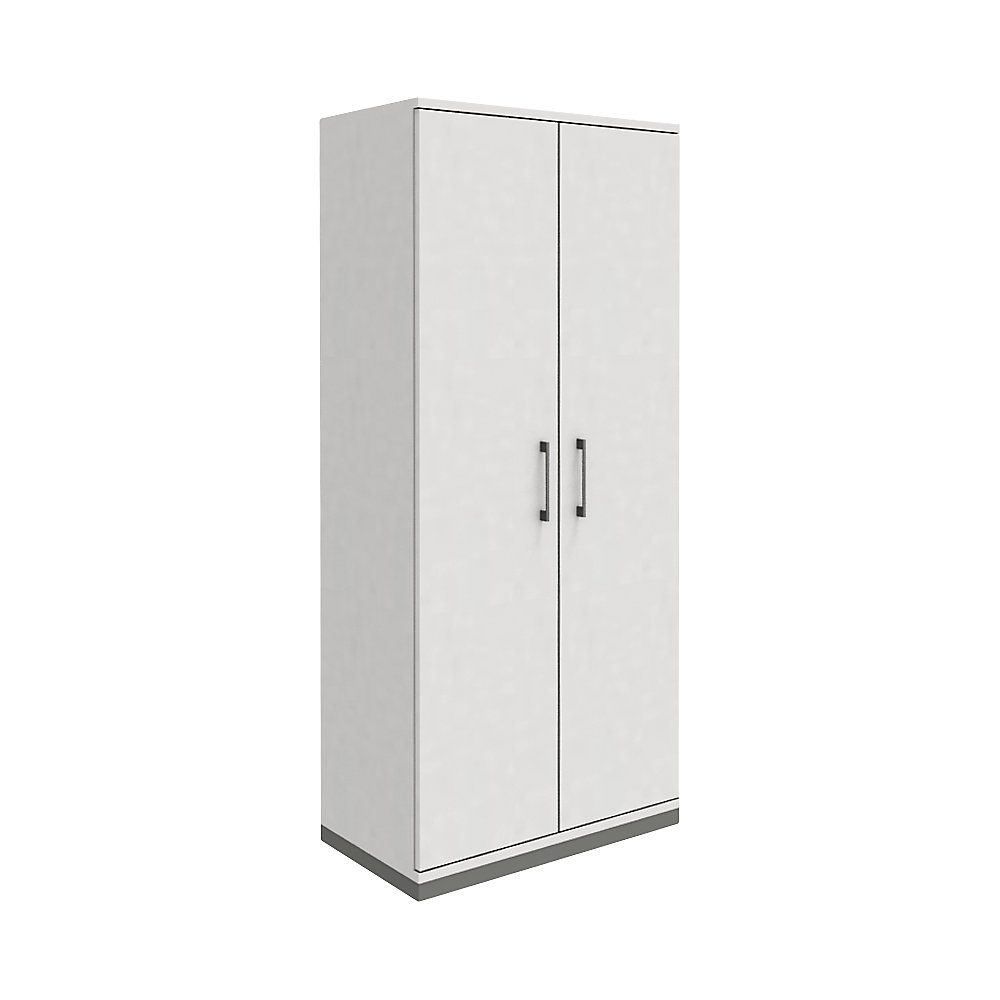 Eurokraft pro P12 - Vleugeldeurkast, h x b x d = 1869 x 800 x 442 mm, wit