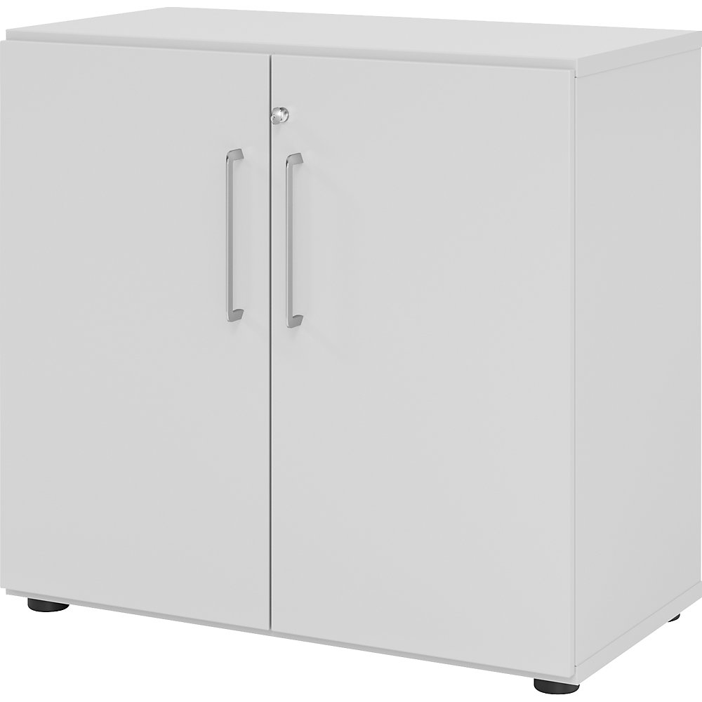 VERA-ZWO - Kantoorkast, h x b x d = 748 x 800 x 420 mm, 1 legbord, lichtgrijs