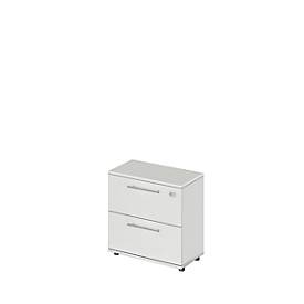 Schäfer Shop Select Schäfer Shop  Select Hangmappenkast Start Off, 2 ordnerhoogten, afsluitbaar, B 800 x D 420 x H 744 mm, hout, lichtgrijs/lichtgrijs
