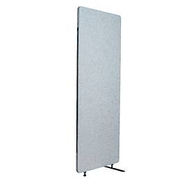 Luxor akoestische scheidingswand, 1 paneel, met voeten, ca. 7 kg, B 600 x D 35 x H 1680 mm, gerecycled materiaal, lichtgrijs