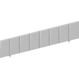 Frontpaneel bureau boven, grijs, B 1600 mm