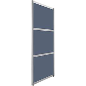 Enkele wand, antraciet gesatineerd