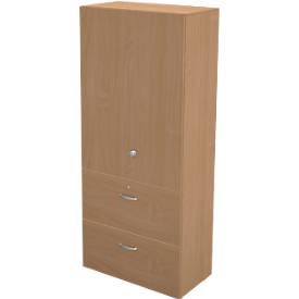 Schäfer Shop Genius Hangmappenkast TETRIS WALL, 3 ordnerhoogten, 2 laden, B 800 x D 440 x H 1880 mm