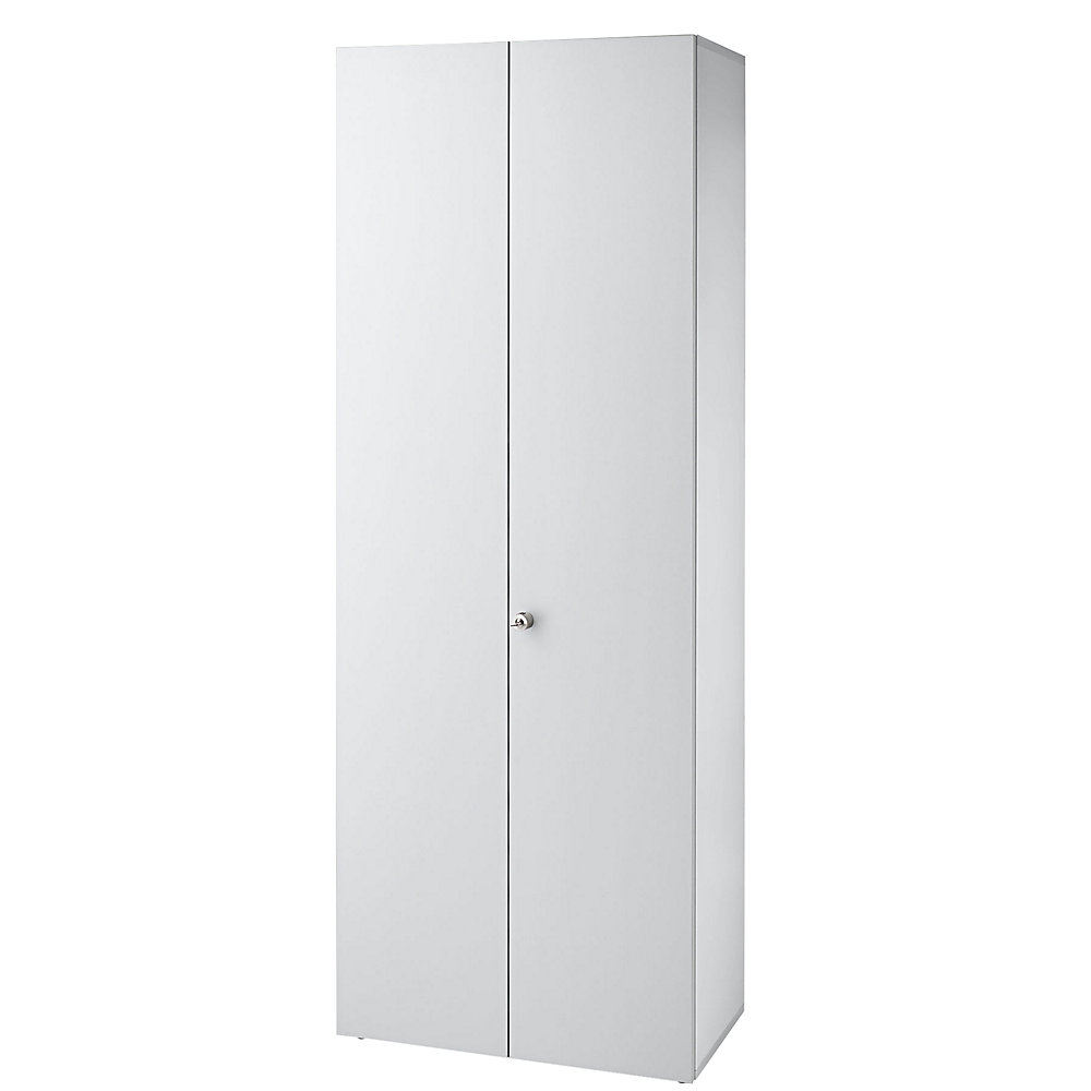 Eurokraft pro Dossierkast, vleugeldeuren, 5 legborden, lichtgrijs / lichtgrijs