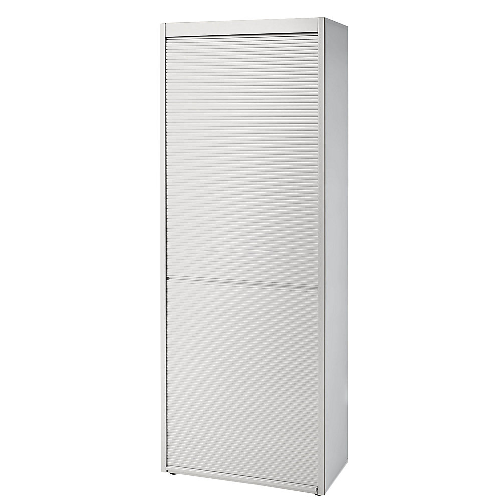 Eurokraft pro Roldeurkast, 5 legborden, aluminiumzilver / aluminiumzilver