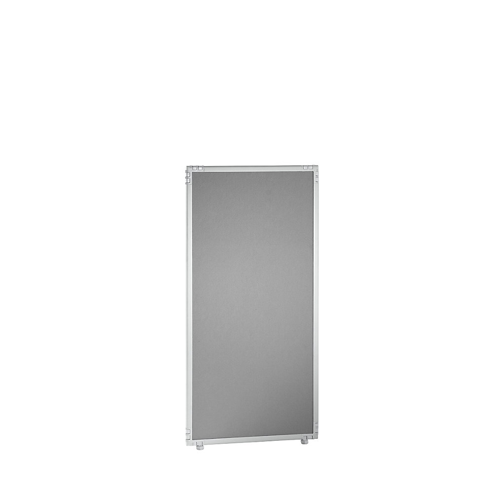 Scheidingswand, vilt, frame lichtgrijs, 650 x 1300 mm