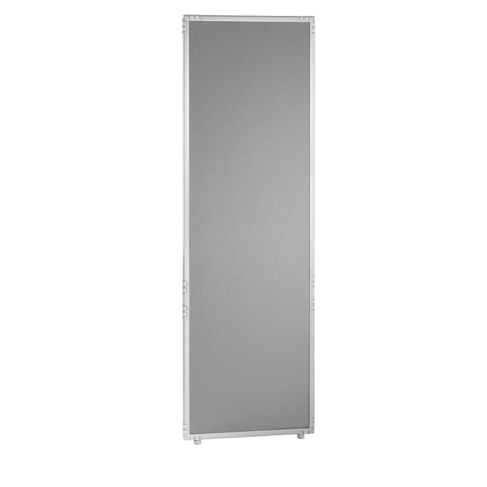 Scheidingswand, vilt, frame lichtgrijs, 650 x 1950 mm
