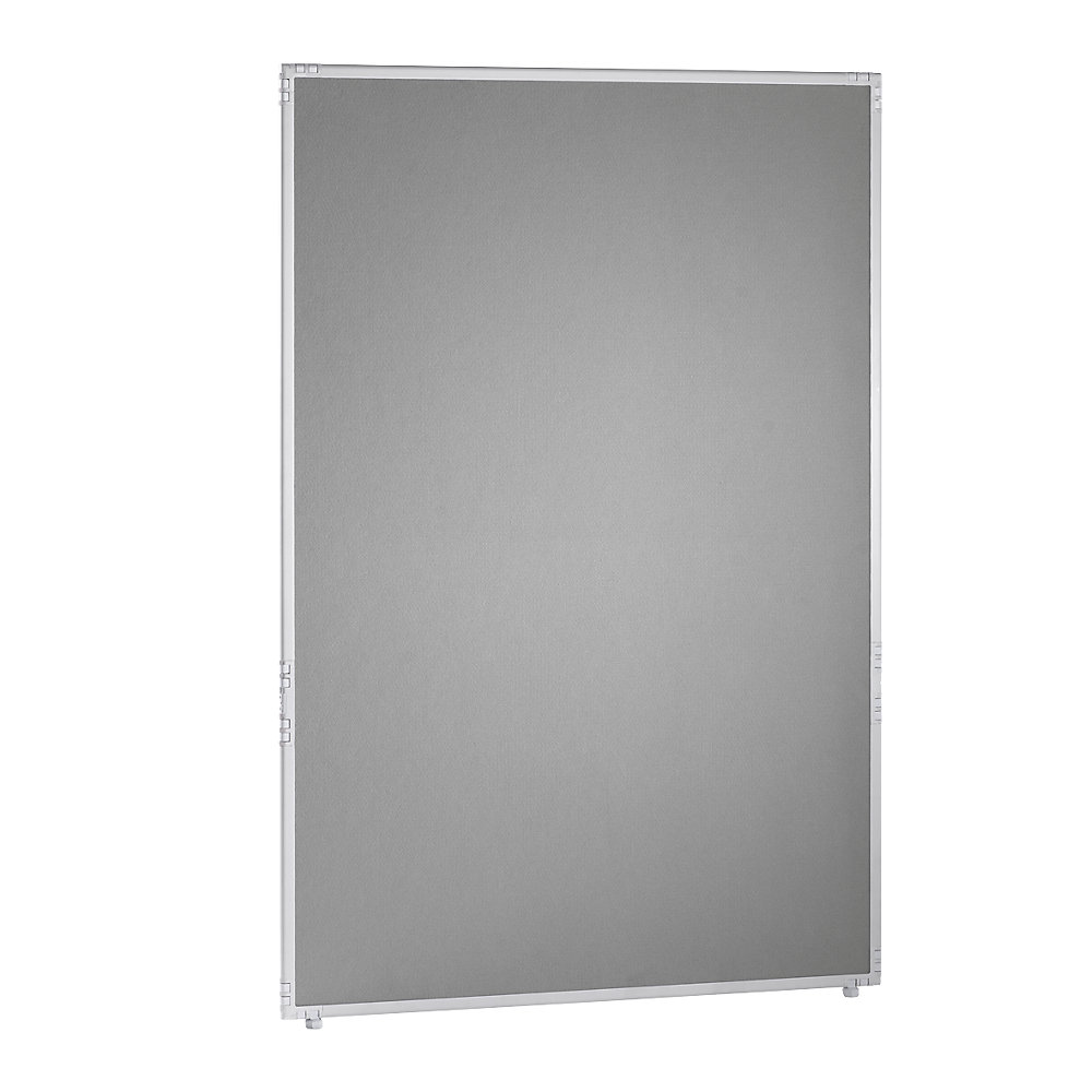 Scheidingswand, vilt, frame lichtgrijs, 1300 x 1950 mm