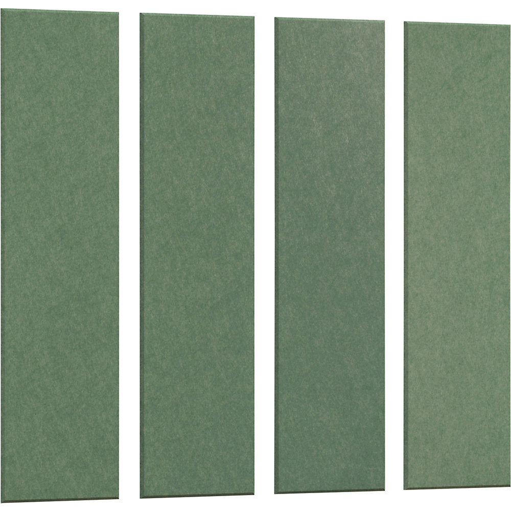 Eurokraft basic Akoestisch wandpaneel, h x b = 1200 x 300 mm, VE = 4 stuks, petrol, vanaf 10 VE