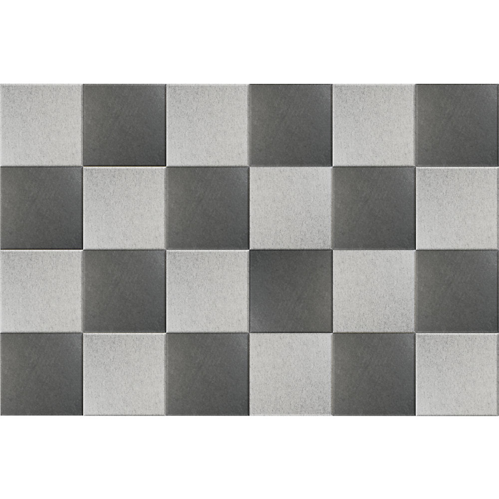 Eurokraft basic Akoestische wandtegel, h x b = 300 x 300 mm, elk 12 x lichtgrijs, donkergrijs, VE = 24 stuks