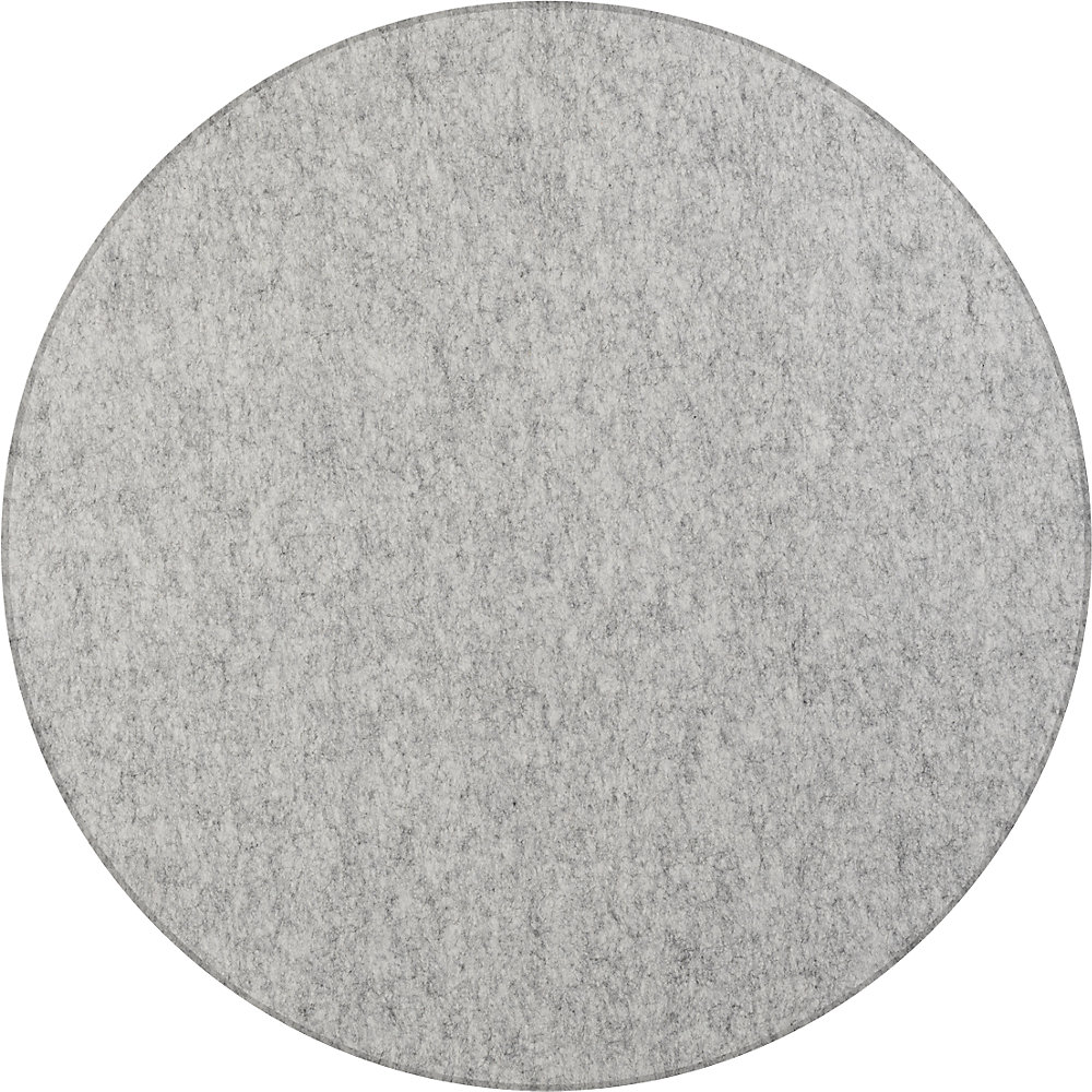 Eurokraft basic Akoestisch plafondpaneel, PET-vilt, Ø 1200 mm, ronde vorm, lichtgrijs, vanaf 10 stuks
